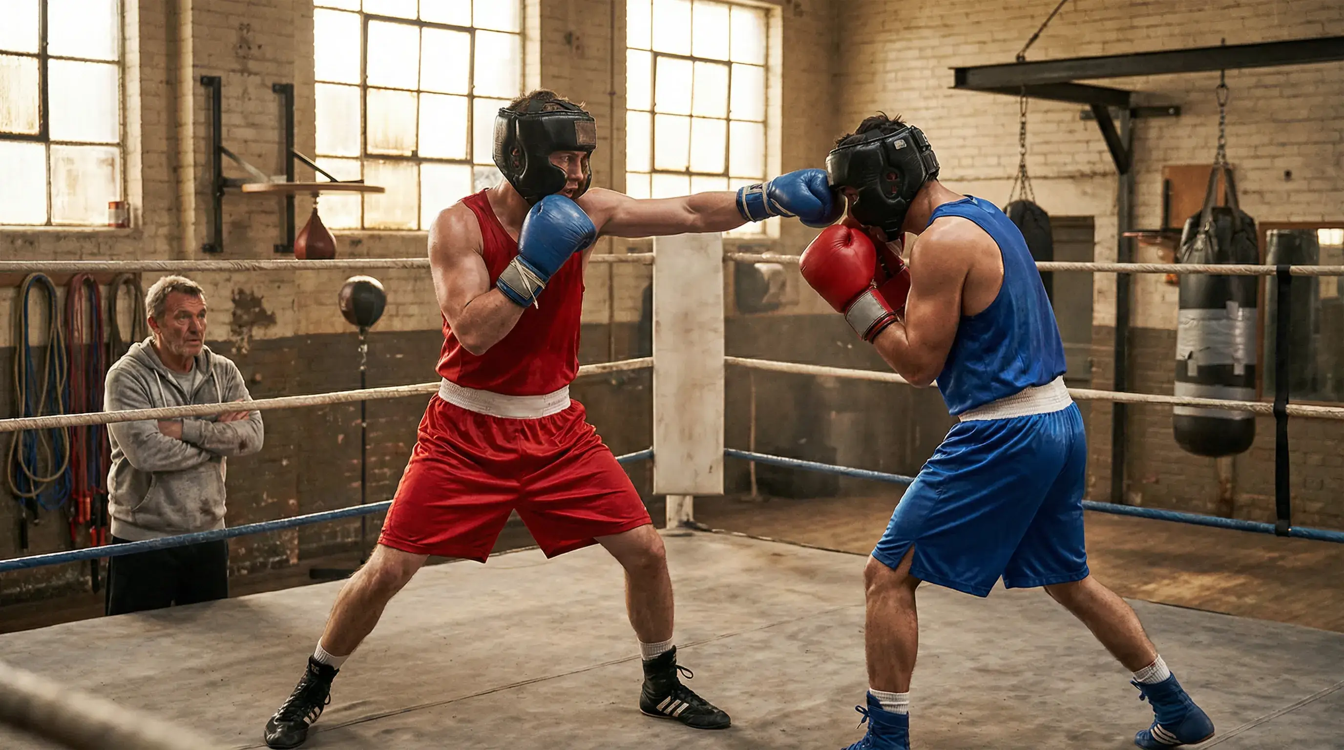 Analisi dello stile di combattimento tra due pugili sul ring